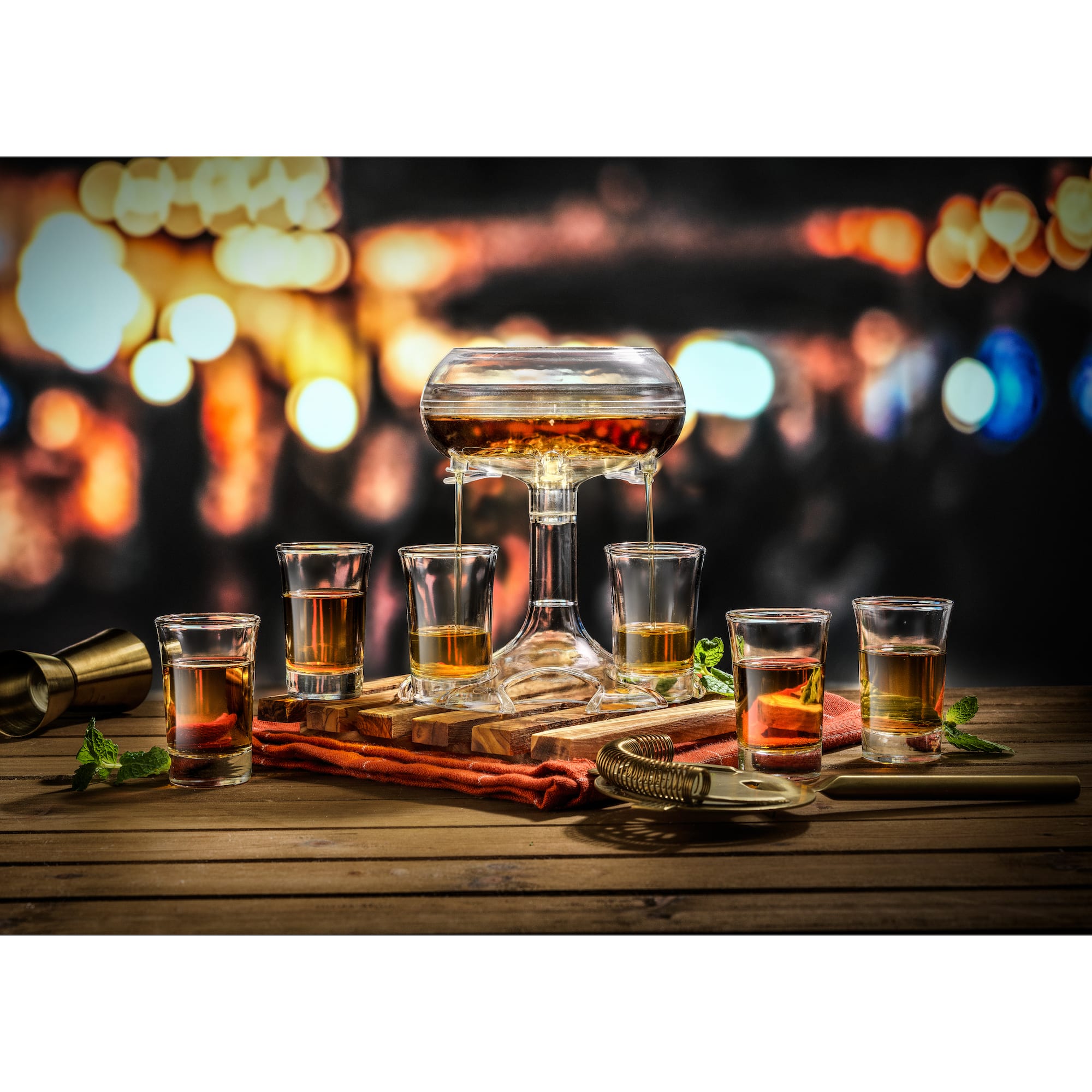 JoyJolt® Drink Dispenser & Shot Glass Set